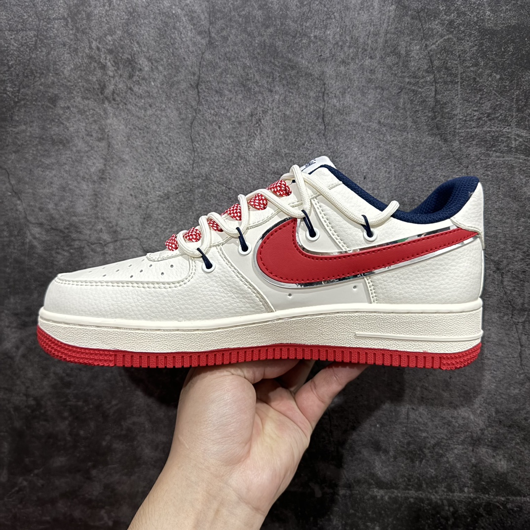 图片[2]-【公司级】Nk Air Force 1\’07 Low 斯图西联名-米白红抽绳 空军一号低帮休闲板鞋 SJ1198-300rn#原楦头原纸板 原装鞋盒 定制五金配件 内置全掌气垫 原厂鞋底 r 尺码：36 36.5 37.5 38 38.5 39 40 40.5 41 42 42.5 43 44 44.5 45 编码：HXS310320-鞋库