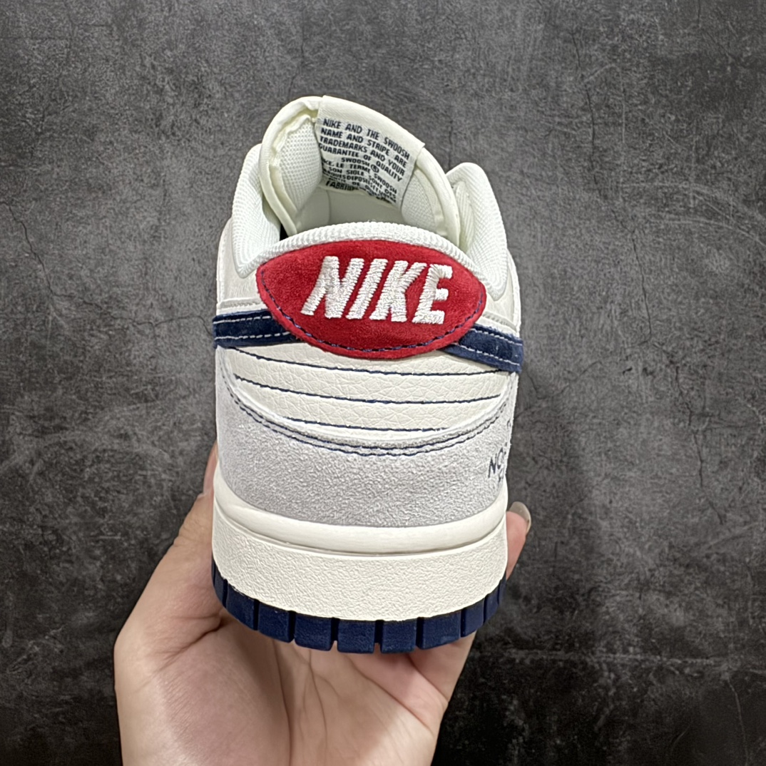 图片[4]-【定制版】Nk SB Dunk Low 北面联名-灰猪八藏蓝勾 周年高端定制 低帮休闲板鞋 SJ1089-012n#定制鞋盒 大厂纯原品质出货 超高清洁度 皮料切割干净无任何毛边 细节完美  尺码：36 36.5 37.5 38 38.5 39 40 40.5 41 42 42.5 43 44 44.5 45 编码：FS240260-鞋库