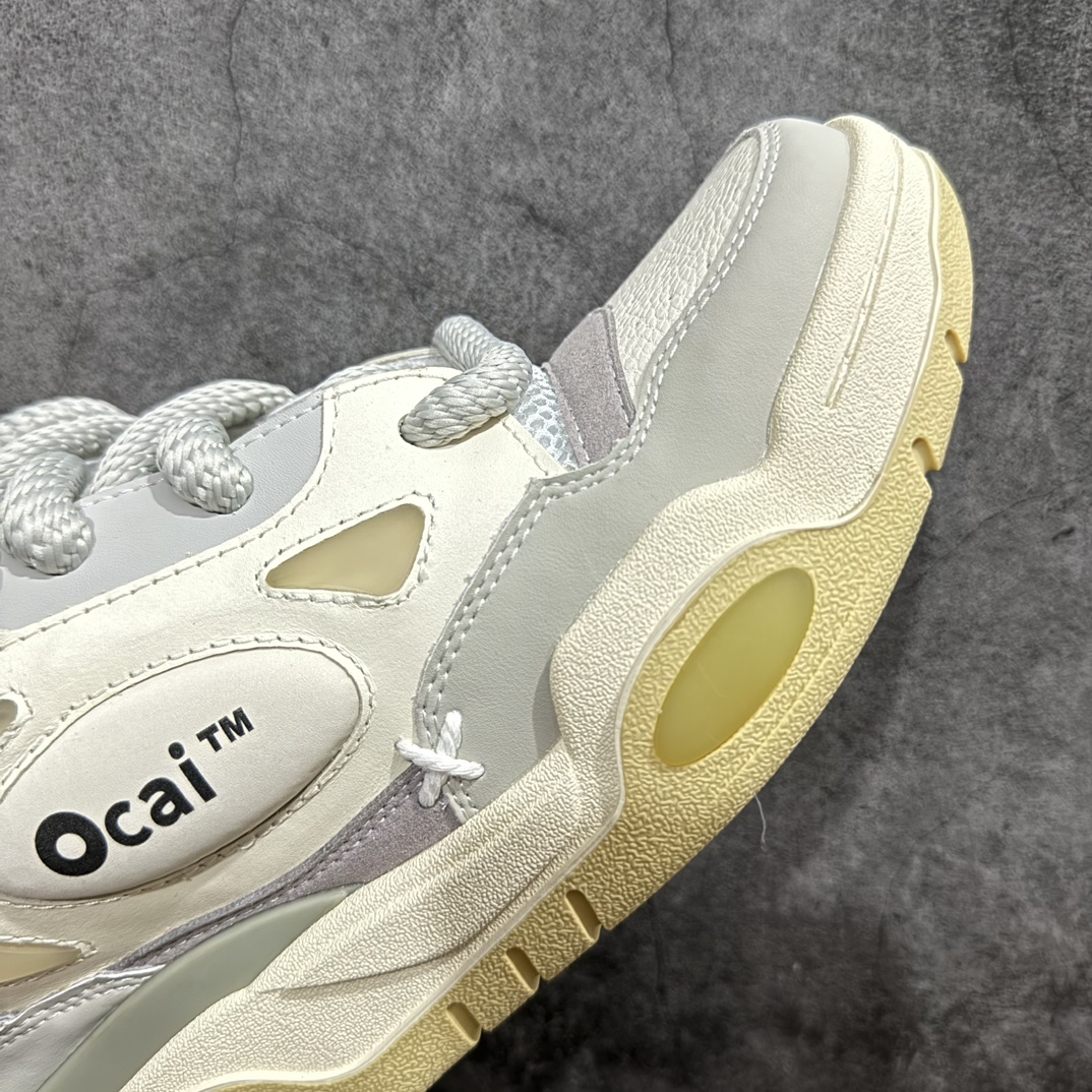 图片[6]-【广东纯原版本】Ocai Retro Sneaker 复古单品n男女鞋广东原产配件超大天地盖礼盒装#采用粒面头层皮组合牛剖革鞋面材质#内嵌缓震发泡注塑乳胶Eva物料鞋垫#底层双隔色耐磨橡胶大底❗宝藏国产面包鞋,国潮品牌Ocai Retro Sneaker 复古系列街头低帮厚底休闲运动面包板鞋 Ocai是Old Order团队在2022年新的一个企划项目。Ocai的创立以满足当下都市年轻男女的通勤基础款为基础，加以版型，面料，工艺以及满足当代时下艺术风格的一些元素来加以改革，深究每件产品的质感与细节，用满足现代审美的工艺及手法重新优化，诠释经典。通过融入更多新颖的工艺手法及风格来对服装进行进一步的更新与表达，融会贯通加以更现代的手法来重新审视与优化经典！ 货号：OC220231 尺码：35 36 37 38 39 40 41 42 43 44 45 编码：TL390400-鞋库