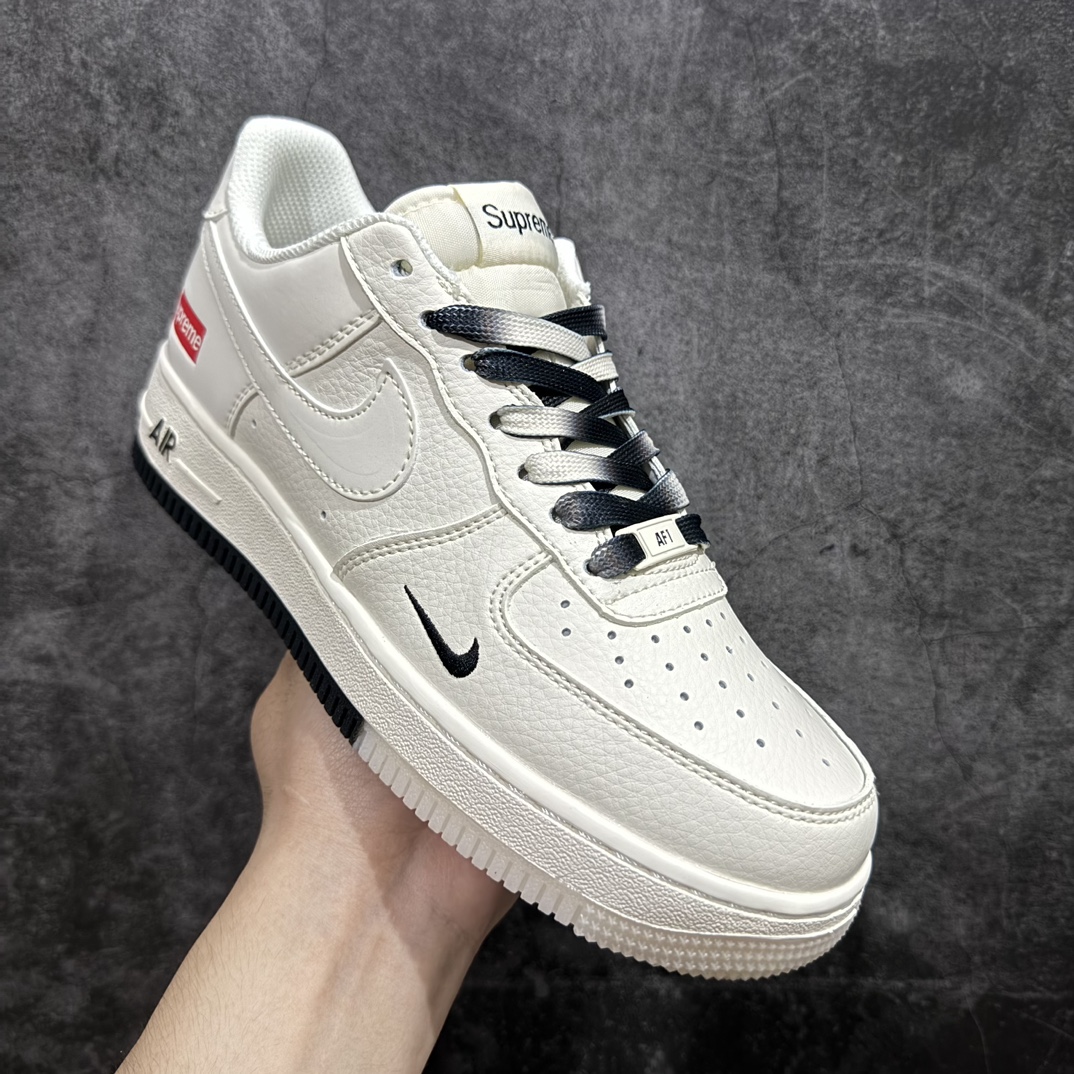 图片[3]-【公司级】Nk Air Force 1\’07 Low Supreme联名-米白黑双拼 空军一号低帮休闲板鞋 BB7577-217rn#原楦头原纸板 原装鞋盒 定制五金配件 内置全掌气垫 原厂鞋底 r 尺码：36 36.5 37.5 38 38.5 39 40 40.5 41 42 42.5 43 44 44.5 45 编码：HXS310320-鞋库