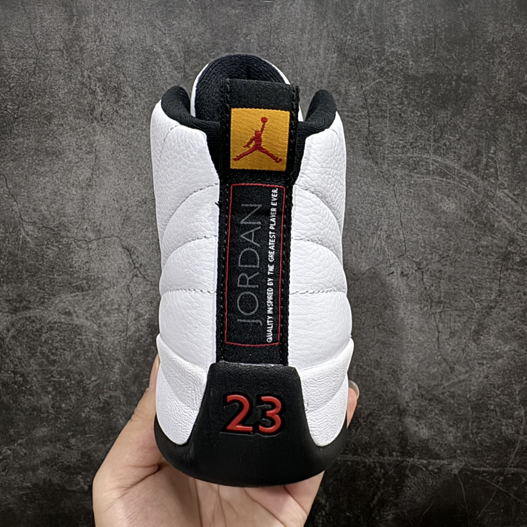 图片[4]-【TK至尊版】Air Jordan AJ12 Retro 潮流 中帮 复古篮球鞋 男款金扣130690-125nn一比一原厂皮 最正确的版型鞋盒 鞋盒标 芯片 更多12代的配色陆续出齐真真的做到市场12代天花板 国外强烈推荐版本外贸混卖专供品质国内专业外贸AJ大厂出品原厂楦头纸板 原厂皮料打造 原厂真碳板 内置气垫  尺码：40 40.5 41 42 42.5 43 44 44.5 45 46 47.5 编码：ZG480520-鞋库