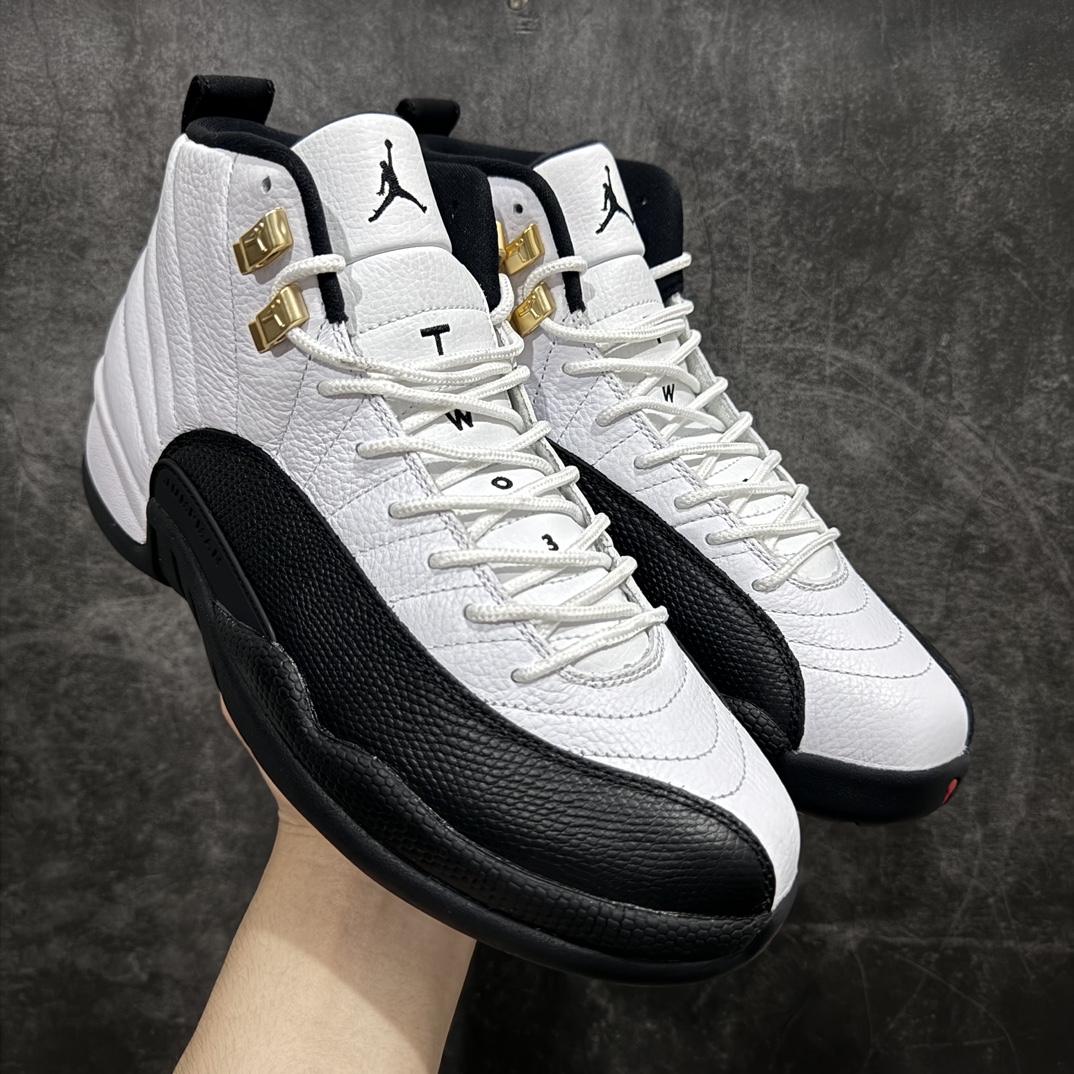 【TK至尊版】Air Jordan AJ12 Retro 潮流 中帮 复古篮球鞋 男款金扣130690-125nn一比一原厂皮 最正确的版型鞋盒 鞋盒标 芯片 更多12代的配色陆续出齐真真的做到市场12代天花板 国外强烈推荐版本外贸混卖专供品质国内专业外贸AJ大厂出品原厂楦头纸板 原厂皮料打造 原厂真碳板 内置气垫  尺码：40 40.5 41 42 42.5 43 44 44.5 45 46 47.5 编码：ZG480520-鞋库