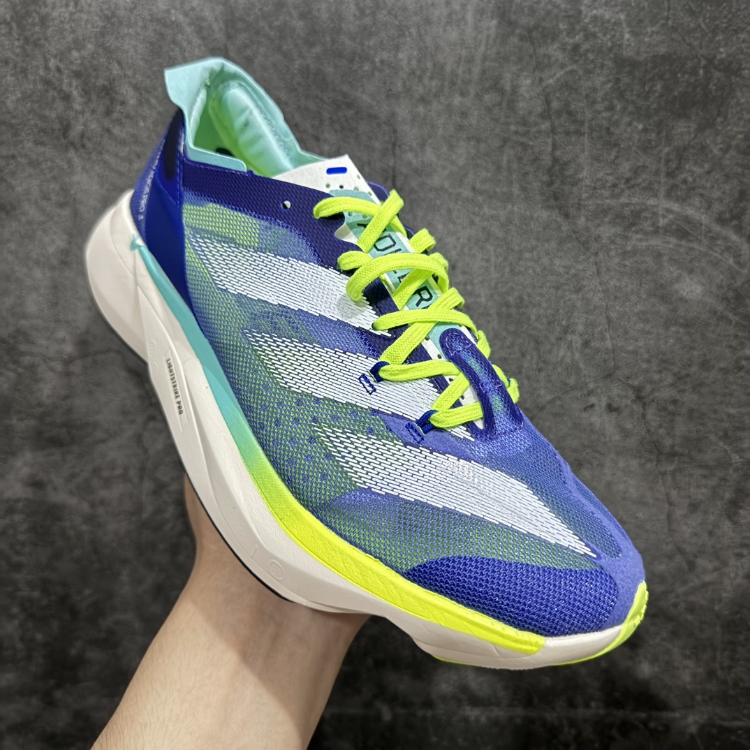 图片[3]-【公司级】adidas Adizero Adios Pro 3 舒适百搭减震防滑耐磨 低帮 碳板 马拉松跑步鞋 波士顿3代夏季透气网眼竞速跑鞋 ID3635nnn延续爪型玻璃纤维推进系统 进化为全掌式的ENERGY RODS 2.0 从脚跟到脚趾的一体成形设计 强化整体推进力 提升速度表现 升级透气鞋面更具支撑性 利用ENGINEERED MESH技术进行不同密度织纹 强化支撑性 更使用50%以上的回收材料製成 减低塑料浪费 此外变薄的鞋舌为前掌提供更多空间 提供跑者更好的穿着感受 马牌轮胎大底耐磨性佳 大底全掌采用耐磨的Continental马牌轮胎大底 在各种环境下保有良好抓地力SIZE：36-45 编码：YX240250-鞋库