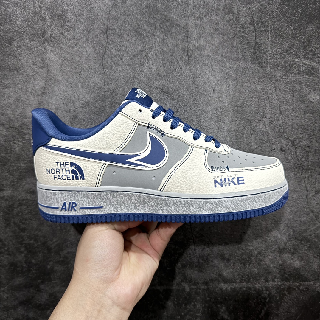 【公司级】Nk Air Force 1\’07 Low 北面石联名-蓝白灰 空军一号低帮休闲板鞋 KK1988-016rn#原楦头原纸板 原装鞋盒 定制五金配件 内置全掌气垫 原厂鞋底 r 尺码：36 36.5 37.5 38 38.5 39 40 40.5 41 42 42.5 43 44 44.5 45  编码：LF310320-鞋库