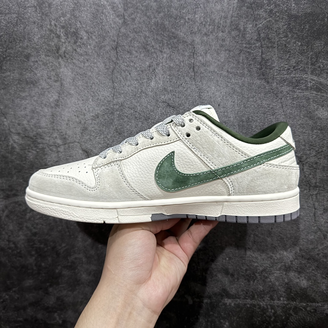 图片[2]-【定制版】Nk SB Dunk Low Supreme x 斯图西三方联名-米白绿勾 周年高端定制 低帮休闲板鞋 SJ2068-303rn#定制鞋盒 大厂纯原品质出货 超高清洁度 皮料切割干净无任何毛边 细节完美 r 尺码：36 36.5 37.5 38 38.5 39 40 40.5 41 42 42.5 43 44 44.5 45 编码：HXS320340-鞋库