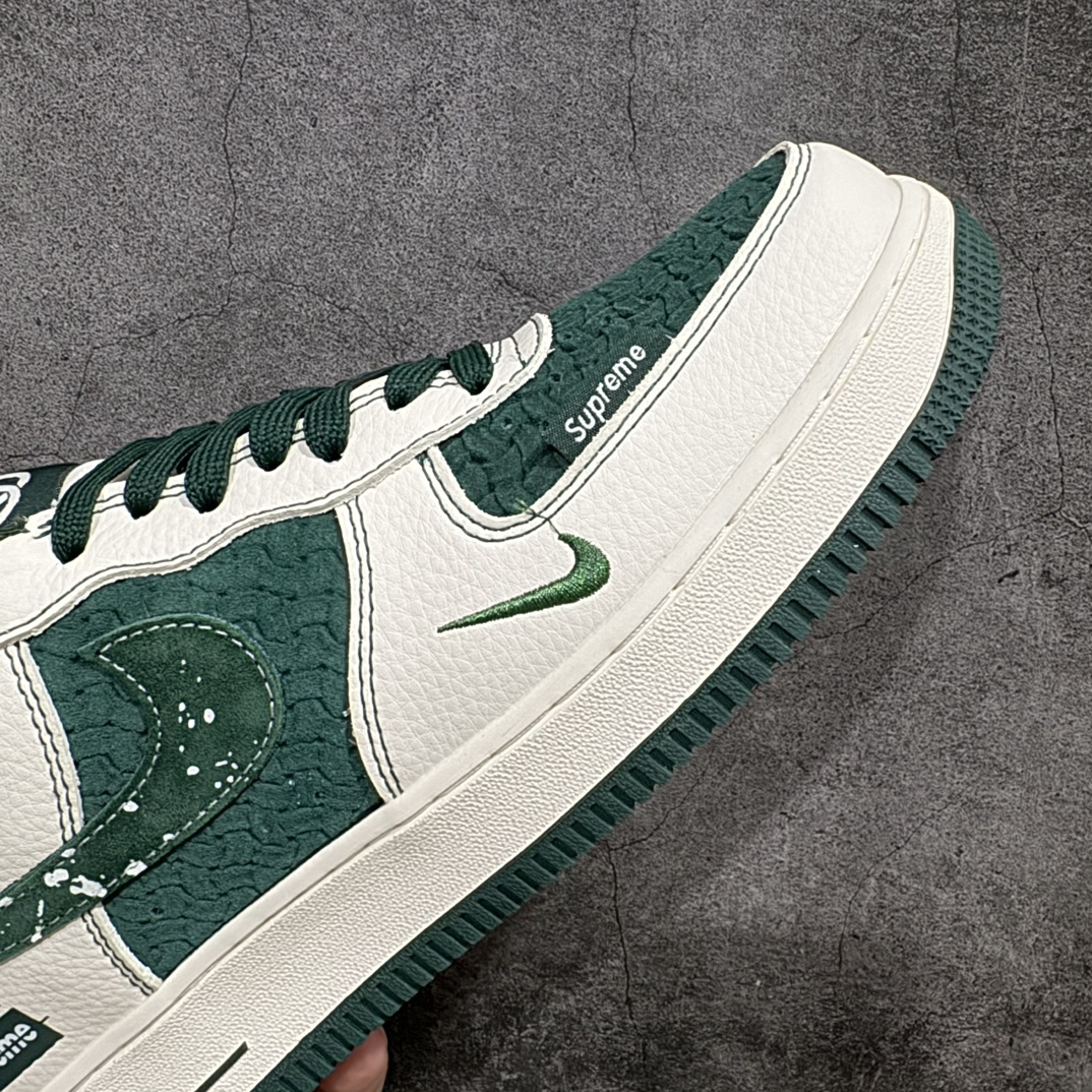 图片[6]-【公司级】海外限量发售NIke Air Force 1 \’07 Low “古驰Supreme联名–米白祖母绿”空军一号 低帮 运动鞋 休闲鞋 折边针车 工艺难度大 原楦头原纸板 原装鞋盒 定制五金配件 内置全掌气垫 原厂鞋底货号：KK1988-008A Size：36 36.5 37.5 38 38.5 39 40 40.5 41 42 42.5 43 44 44.5 45 编码：HXS310320-鞋库