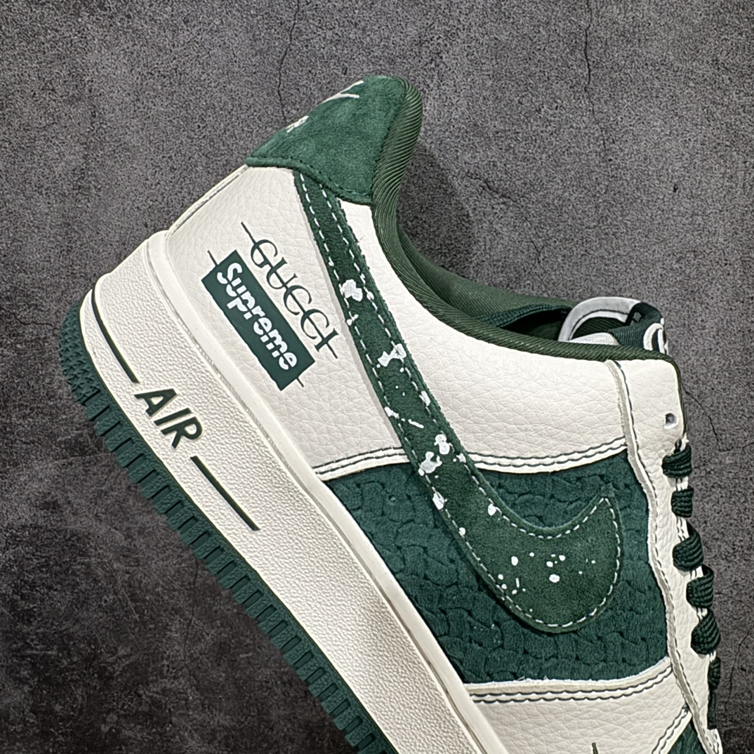 图片[7]-【公司级】海外限量发售NIke Air Force 1 \’07 Low “古驰Supreme联名–米白祖母绿”空军一号 低帮 运动鞋 休闲鞋 折边针车 工艺难度大 原楦头原纸板 原装鞋盒 定制五金配件 内置全掌气垫 原厂鞋底货号：KK1988-008A Size：36 36.5 37.5 38 38.5 39 40 40.5 41 42 42.5 43 44 44.5 45 编码：HXS310320-鞋库