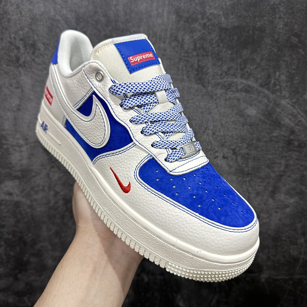 图片[3]-【公司级】Nk Air Force 1\’07 Low Supreme联名-米白群青 空军一号 低帮休闲板鞋 SJ6698-004rn#原楦头原纸板 原装鞋盒 定制五金配件 内置全掌气垫 原厂鞋底 r 尺码：36 36.5 37.5 38 38.5 39 40 40.5 41 42 42.5 43 44 44.5 45  编码：HXS310320-鞋库