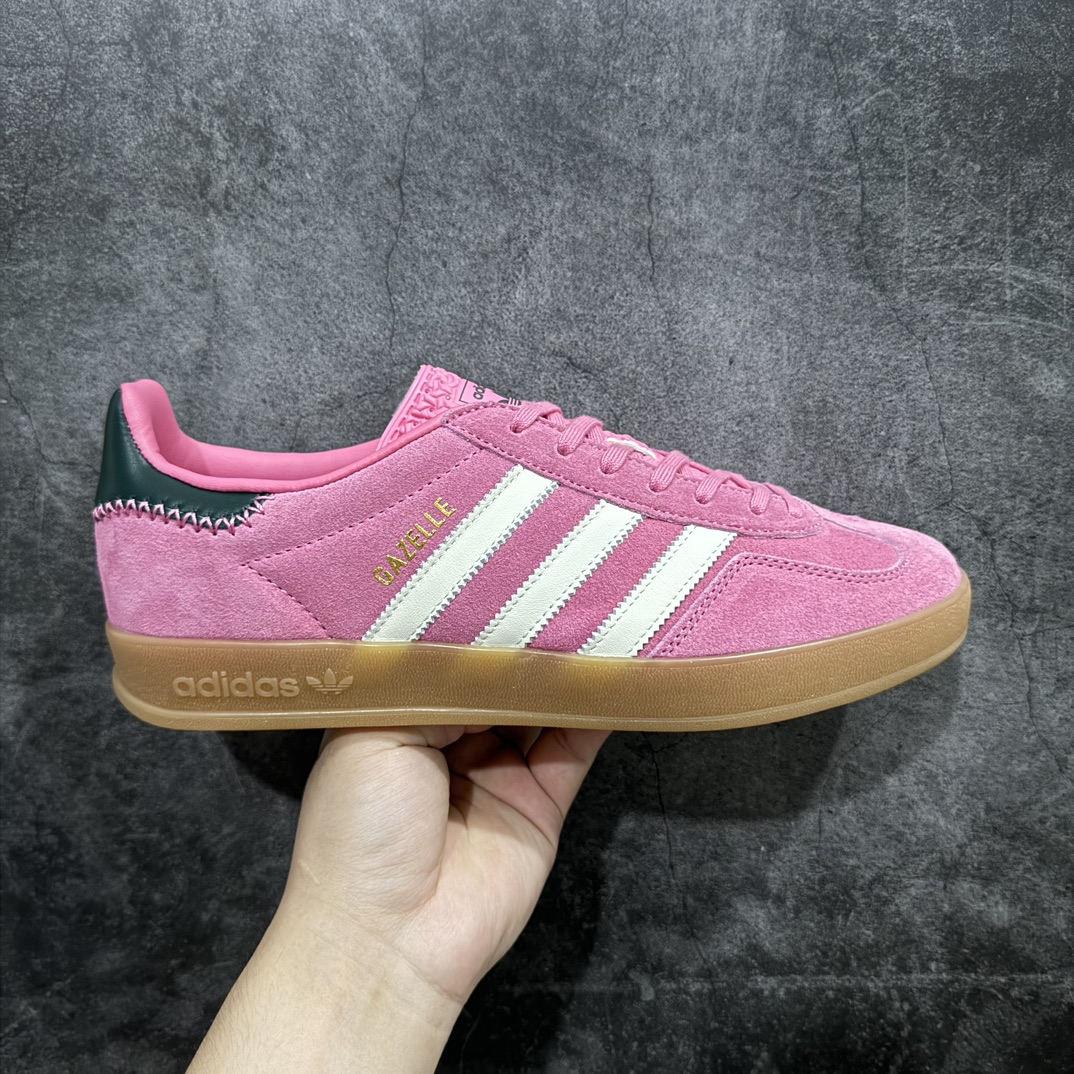 【Top纯原版】Ad Originals Gazelle Indoor JI2014 三叶草厚底休闲防滑耐磨低帮板鞋rn#原厂原数据版型 原厂皮料切割干净无任何毛边 鞋型细节完美 超高清洁度r 尺码：36 36.5 37 38 38.5 39 40 40.5 41 42 42.5 43 44 44.5 45 编码：TO240260-鞋库