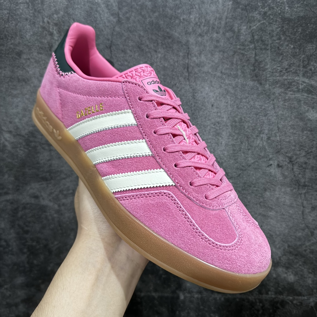 图片[3]-【Top纯原版】Ad Originals Gazelle Indoor JI2014 三叶草厚底休闲防滑耐磨低帮板鞋rn#原厂原数据版型 原厂皮料切割干净无任何毛边 鞋型细节完美 超高清洁度r 尺码：36 36.5 37 38 38.5 39 40 40.5 41 42 42.5 43 44 44.5 45 编码：TO240260-鞋库