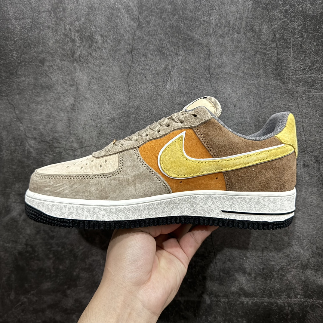 图片[2]-【公司级】Nike Air Force 1 Low ’07  米黄棕 麂皮空军一号低帮休闲板鞋 原厂麂皮 原楦原纸板 纯正版型 正品NFC感应芯片 高清洁度 内置全掌气垫 货号：LF8989-555 Size：36 36.5 37.5 38 38.5 39 40 40.5 41 42 42.5 43 44 44.5 45 编码：HXS310320-鞋库