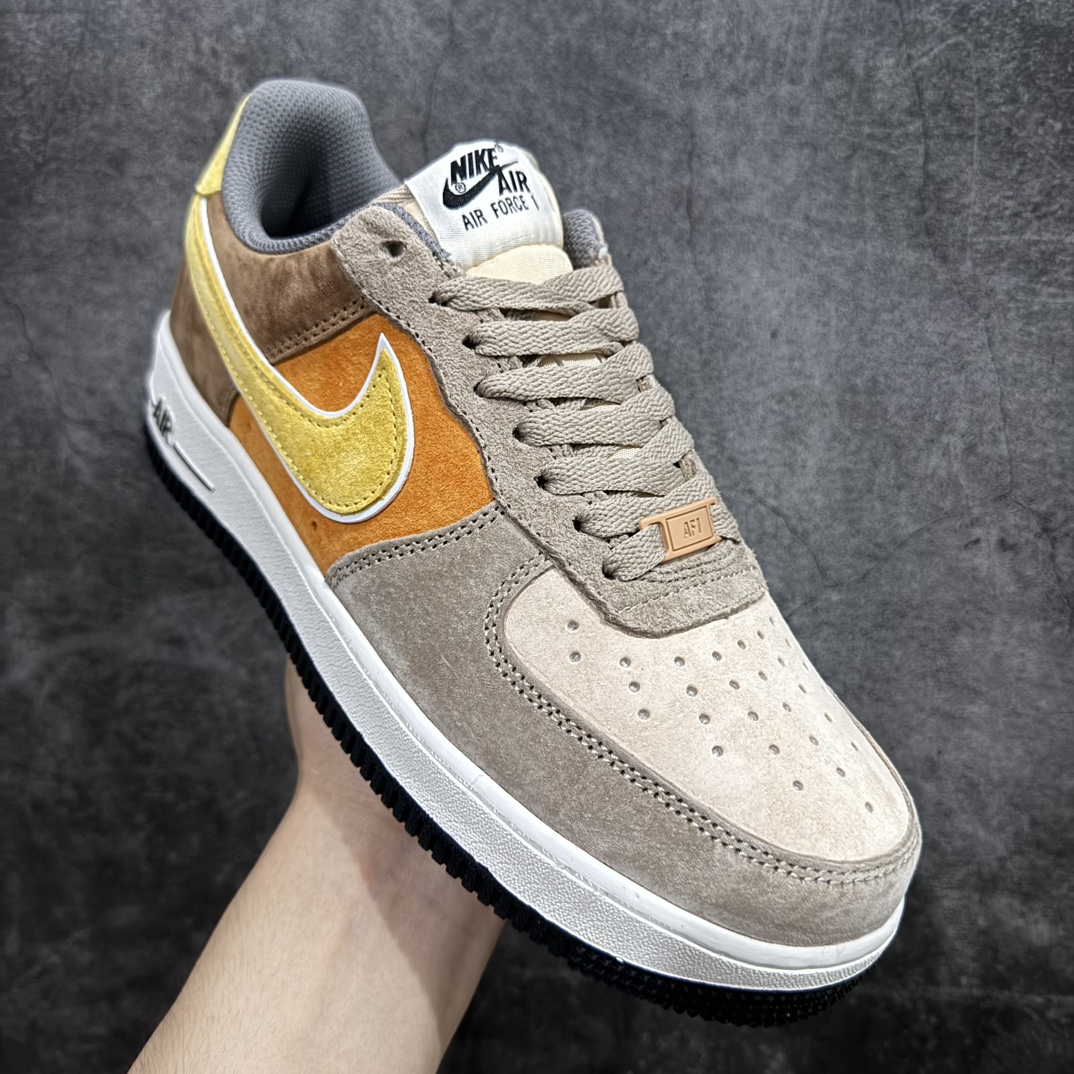 图片[3]-【公司级】Nike Air Force 1 Low ’07  米黄棕 麂皮空军一号低帮休闲板鞋 原厂麂皮 原楦原纸板 纯正版型 正品NFC感应芯片 高清洁度 内置全掌气垫 货号：LF8989-555 Size：36 36.5 37.5 38 38.5 39 40 40.5 41 42 42.5 43 44 44.5 45 编码：HXS310320-鞋库