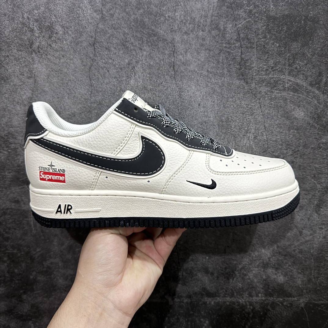 【公司级】Nk Air Force 1\’07 Low 石头岛Supreme联名-米白黑尾 空军一号低帮休闲板鞋 BB1616-307rn#原楦头原纸板 原装鞋盒 定制五金配件 内置全掌气垫 原厂鞋底 r 尺码：36 36.5 37.5 38 38.5 39 40 40.5 41 42 42.5 43 44 44.5 45  编码：HXS300320-鞋库