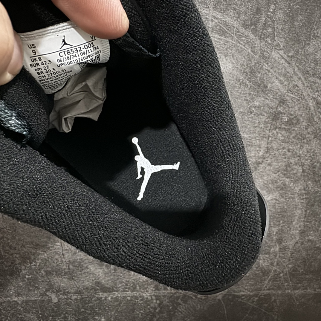 图片[9]-【GX纯原/美版绿x】Jordan Air Jordan 3 Retro Black Cat 舒适百搭 中帮 复古篮球鞋 男款 黑猫 货号CT8532-001n知名纯原大厂出品n原纸板楦头开发 进口头层皮料完美鞋型匹配公司货 正确鞋舌立体高频最新原厂底模 大底卡色咬花完美 鞋柜必备鞋款 终端现货供应  尺码40-48.5 编码：SL490520-鞋库