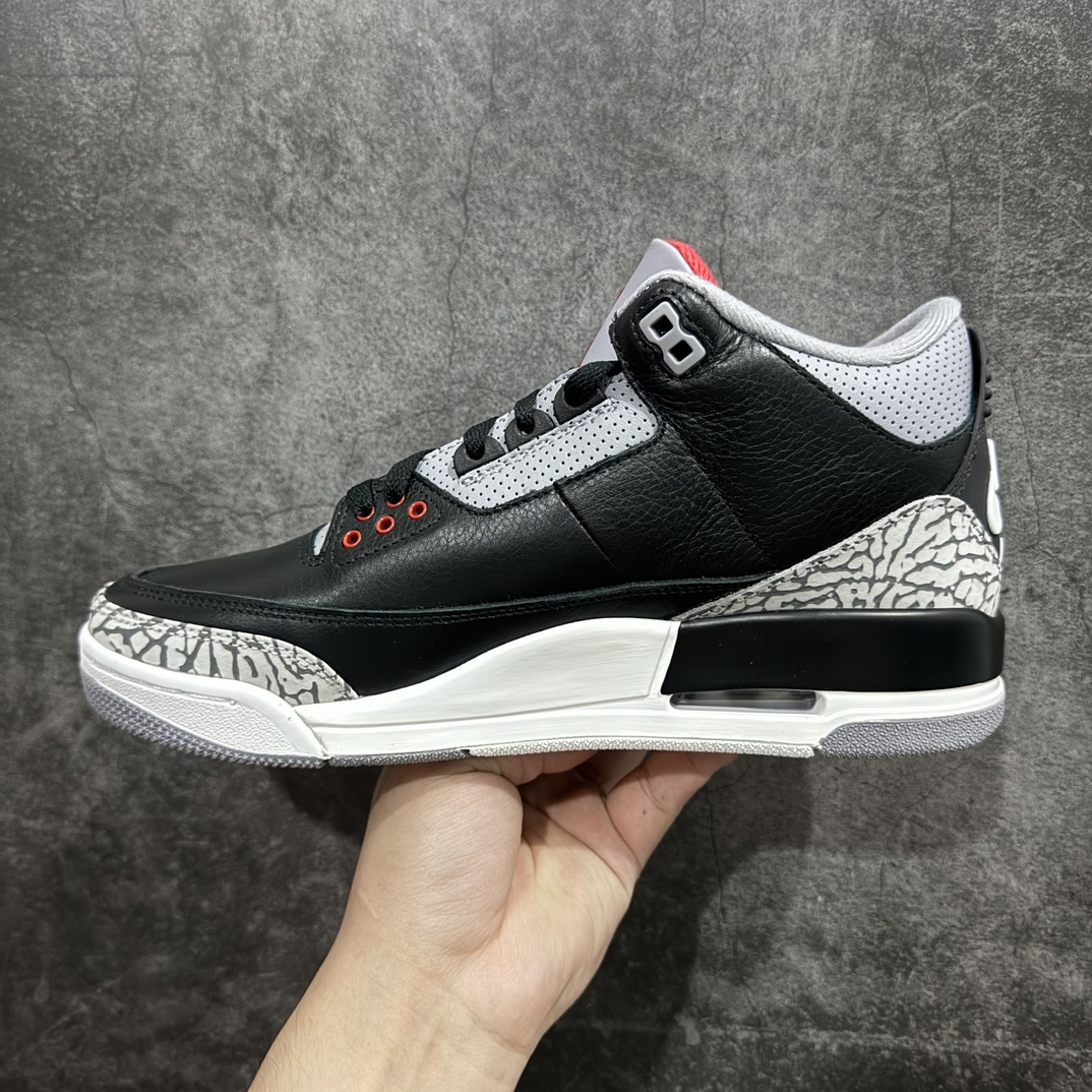 图片[2]-【原厂版】Air Jordan 3 OG “Black Cement” 2024版aj3黑水泥出货  货号：DN3707-010nn原厂皮料 原装细纹磨砂爆裂纹n原楦原纸板开发 确保原汁原味原厂皮料质感色泽绝无偏差完美中底拉帮 原厂中底钢印 原档案大底 如假白送 大底纹路气垫通透度PU的回弹性均百分百还原原厂电绣鞋舌飞人刺绣针数立体讲究精细欢迎对比正品原鞋  尺码：40-47.5 编码：X10380420-莆田鞋批发中心