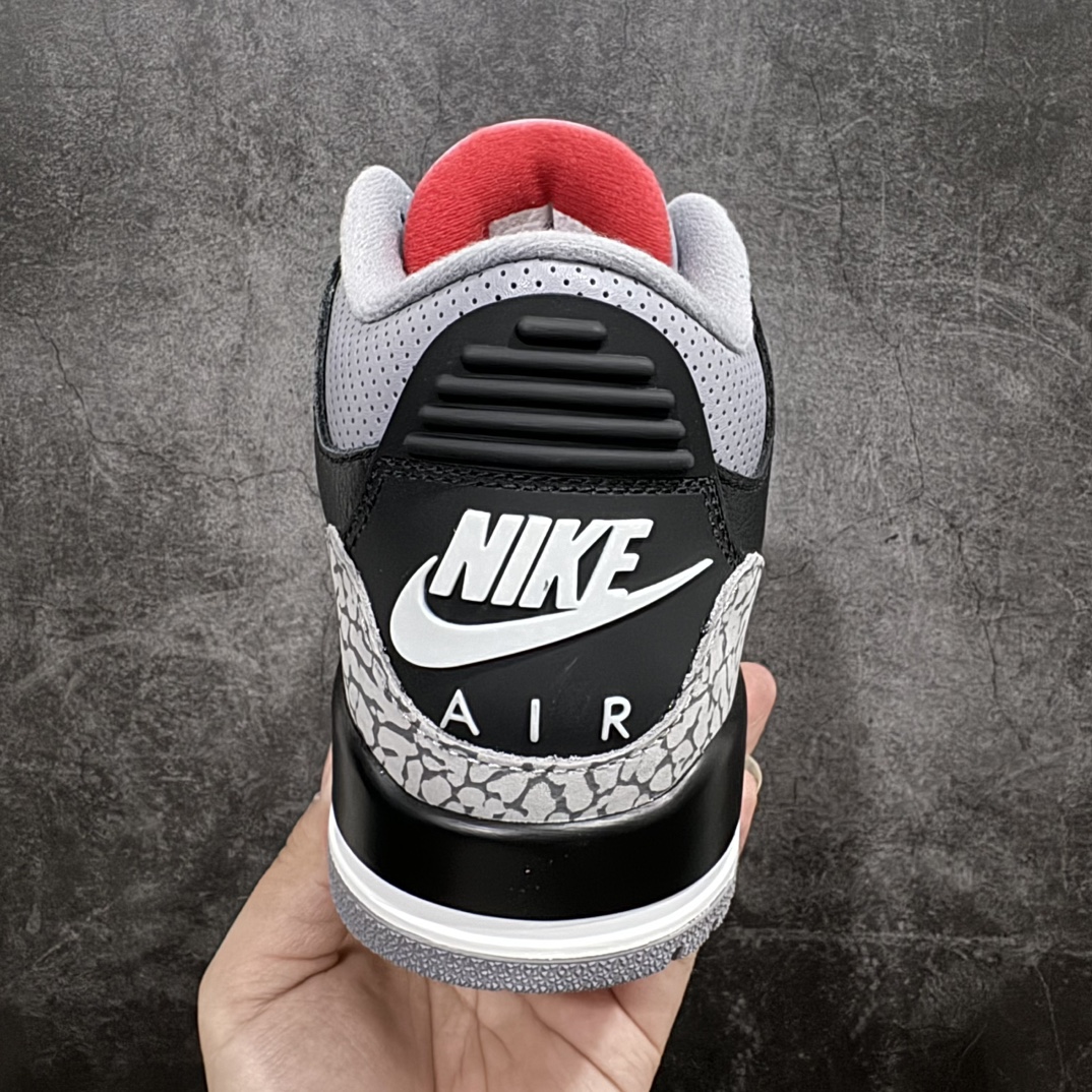 图片[4]-【原厂版】Air Jordan 3 OG “Black Cement” 2024版aj3黑水泥出货  货号：DN3707-010nn原厂皮料 原装细纹磨砂爆裂纹n原楦原纸板开发 确保原汁原味原厂皮料质感色泽绝无偏差完美中底拉帮 原厂中底钢印 原档案大底 如假白送 大底纹路气垫通透度PU的回弹性均百分百还原原厂电绣鞋舌飞人刺绣针数立体讲究精细欢迎对比正品原鞋  尺码：40-47.5 编码：X10380420-莆田鞋批发中心