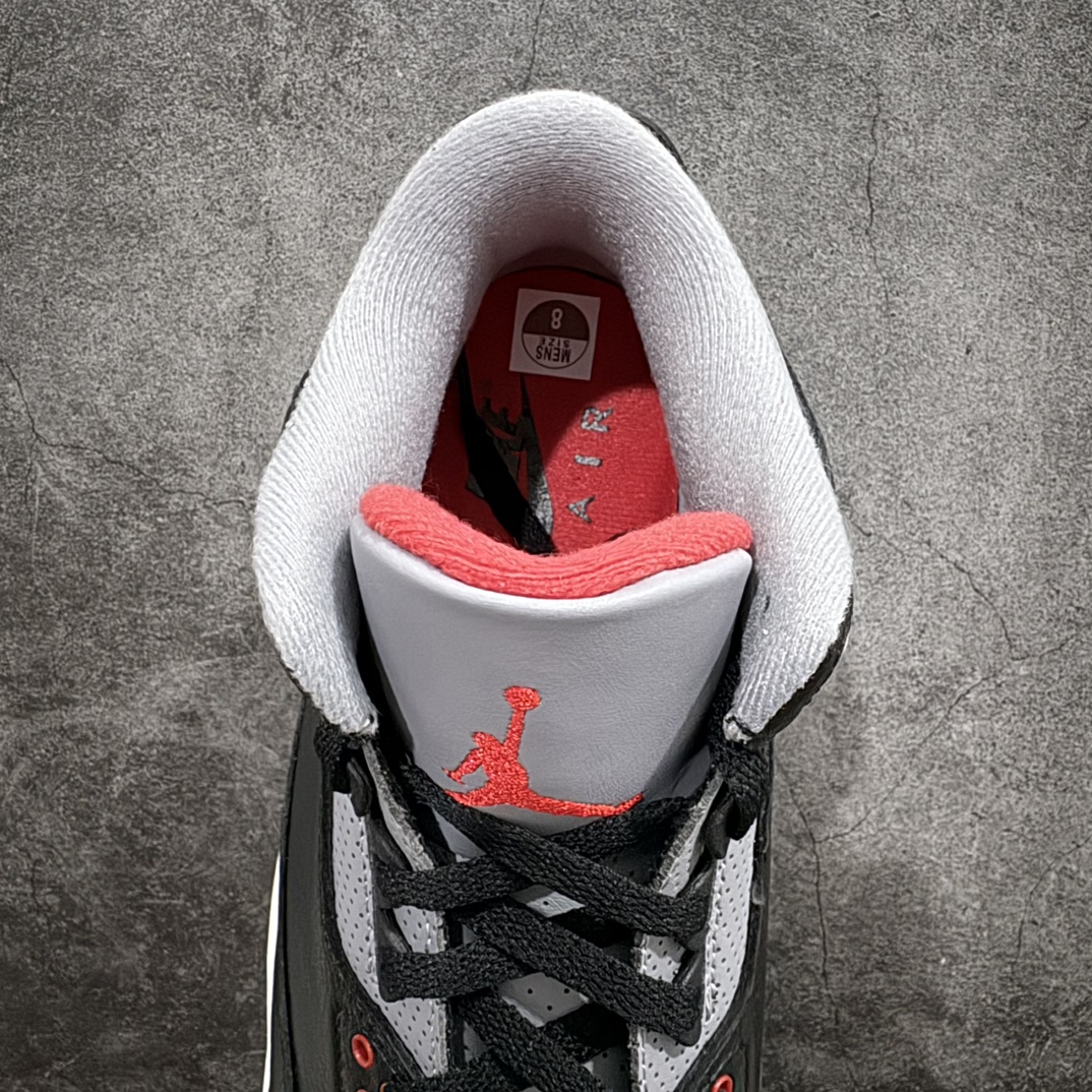 图片[8]-【原厂版】Air Jordan 3 OG “Black Cement” 2024版aj3黑水泥出货  货号：DN3707-010nn原厂皮料 原装细纹磨砂爆裂纹n原楦原纸板开发 确保原汁原味原厂皮料质感色泽绝无偏差完美中底拉帮 原厂中底钢印 原档案大底 如假白送 大底纹路气垫通透度PU的回弹性均百分百还原原厂电绣鞋舌飞人刺绣针数立体讲究精细欢迎对比正品原鞋  尺码：40-47.5 编码：X10380420-莆田鞋批发中心