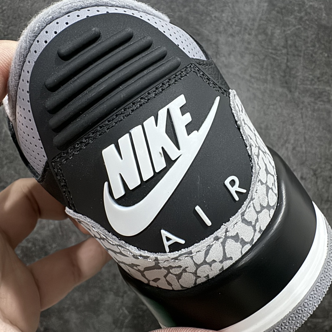 图片[2]-【原厂版】Air Jordan 3 OG “Black Cement” 2024版aj3黑水泥出货  货号：DN3707-010nn原厂皮料 原装细纹磨砂爆裂纹n原楦原纸板开发 确保原汁原味原厂皮料质感色泽绝无偏差完美中底拉帮 原厂中底钢印 原档案大底 如假白送 大底纹路气垫通透度PU的回弹性均百分百还原原厂电绣鞋舌飞人刺绣针数立体讲究精细欢迎对比正品原鞋  尺码：40-47.5 编码：X10380420-鞋库