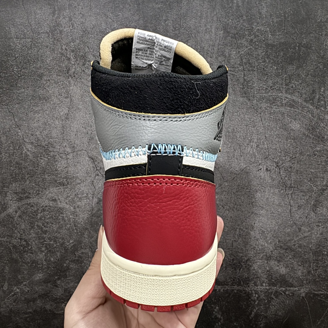 图片[4]-【纯原F版】Union X Air Jordan 1 Retro High NRGn限量联名 黑白红拼接 实拍首发官方货号：HV8563 6001229n唯一可媲美原版 同价位区间无对手n全鞋电脑针车 精确间距匹配国内顶级头层皮料订染 用料绝不含糊飞翼3D高频深度立体 全方位比对原鞋n皮料全程玻璃冲刀 冲裁 清洁度完美工艺方面漏斗收腰 底线拉帮 LOGO立体 小到针眼排布 载片对称 冲孔效果 鞋标规范 鞋垫背胶等等n不吹不黑这个价位无敌，绝对无敌Size：36 36.5 37.5 38 38.5 39 40 40.5 41 42 42.5 43 44 44.5 45 46 47.5 编码：SL310340-鞋库