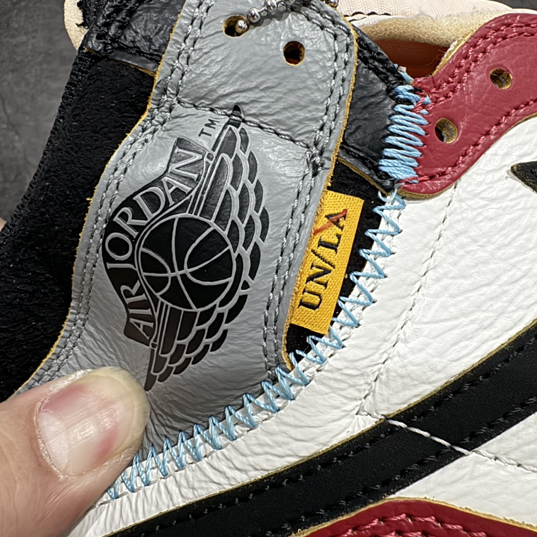 图片[2]-【纯原F版】Union X Air Jordan 1 Retro High NRGn限量联名 黑白红拼接 实拍首发官方货号：HV8563 6001229n唯一可媲美原版 同价位区间无对手n全鞋电脑针车 精确间距匹配国内顶级头层皮料订染 用料绝不含糊飞翼3D高频深度立体 全方位比对原鞋n皮料全程玻璃冲刀 冲裁 清洁度完美工艺方面漏斗收腰 底线拉帮 LOGO立体 小到针眼排布 载片对称 冲孔效果 鞋标规范 鞋垫背胶等等n不吹不黑这个价位无敌，绝对无敌Size：36 36.5 37.5 38 38.5 39 40 40.5 41 42 42.5 43 44 44.5 45 46 47.5 编码：SL310340-鞋库