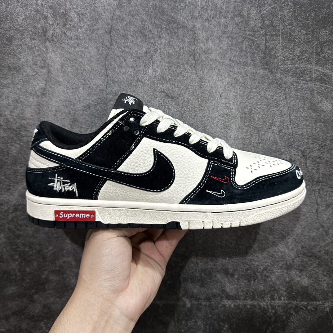 【定制版】Nk SB Dunk Low 斯图西联名-刺绣黑勾 周年高端定制 低帮休闲板鞋 MM1089-034rn#定制鞋盒 大厂纯原品质出货 超高清洁度 皮料切割干净无任何毛边 细节完美 r 尺码：36 36.5 37.5 38 38.5 39 40 40.5 41 42 42.5 43 44 44.5 45 编码：HXS320340-莆田鞋批发中心