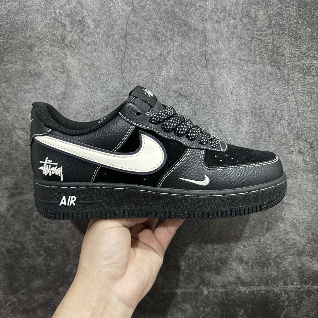 【定制版】Nk Air Force 1\’07 Low 斯图西联名-武士黑 空军一号低帮休闲板鞋 XZ6188-969rn原楦头原纸板 原装鞋盒 定制五金配件 内置全掌气垫 原厂鞋底 r 尺码：36 36.5 37.5 38 38.5 39 40 40.5 41 42 42.5 43 44 44.5 45  编码：HXS310320-鞋库