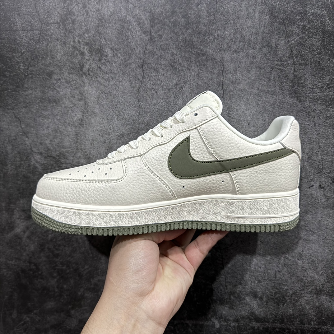 图片[2]-【公司级】Nk Air Force 1\’07 Low 鬼脸联名-米白绿勾 空军一号低帮休闲板鞋 DF0180-007rn#原楦头原纸板 原装鞋盒 定制五金配件 内置全掌气垫 原厂鞋底 r 尺码：36 36.5 37.5 38 38.5 39 40 40.5 41 42 42.5 43 44 44.5 45  编码：LF310320-鞋库