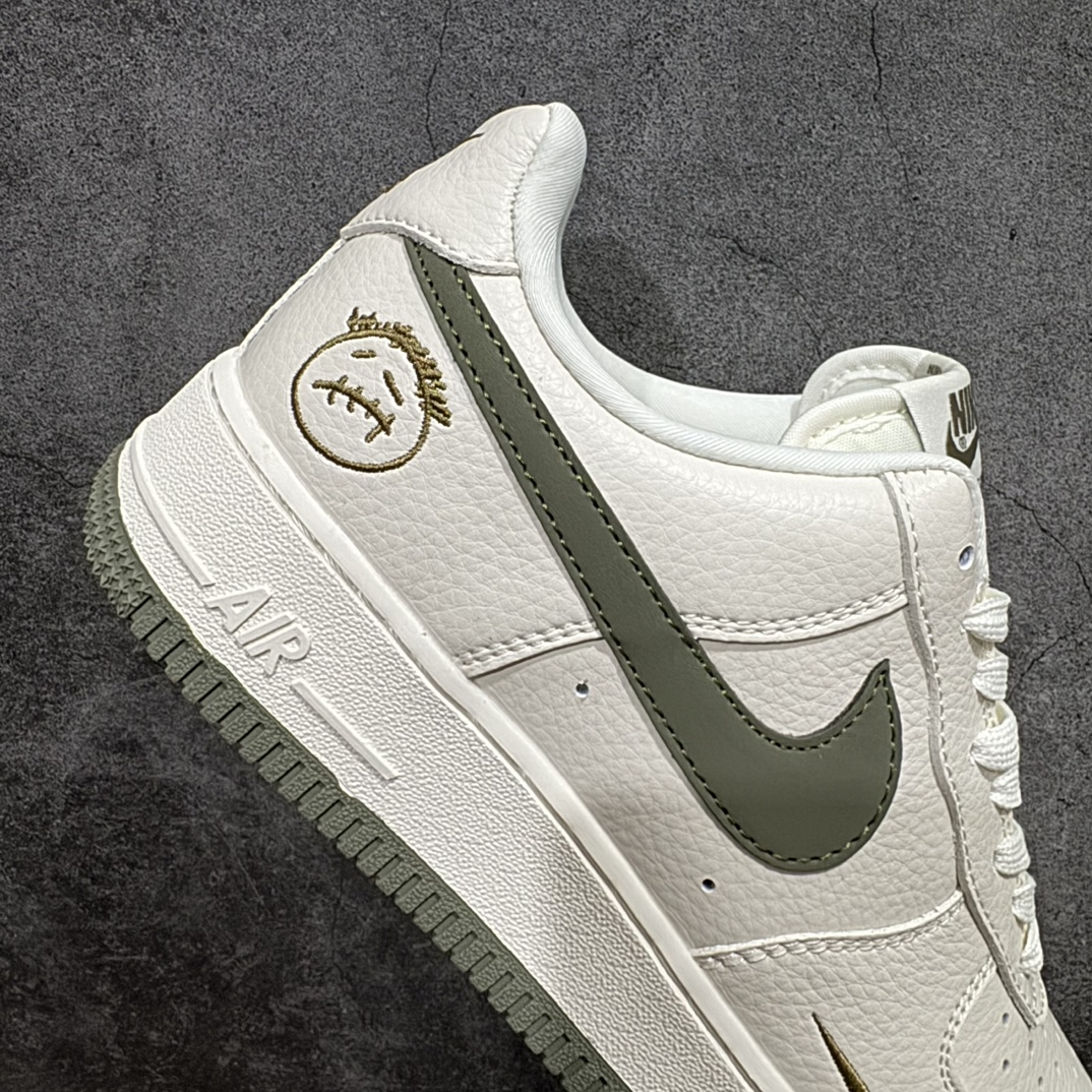 图片[7]-【公司级】Nk Air Force 1\’07 Low 鬼脸联名-米白绿勾 空军一号低帮休闲板鞋 DF0180-007rn#原楦头原纸板 原装鞋盒 定制五金配件 内置全掌气垫 原厂鞋底 r 尺码：36 36.5 37.5 38 38.5 39 40 40.5 41 42 42.5 43 44 44.5 45  编码：LF310320-鞋库