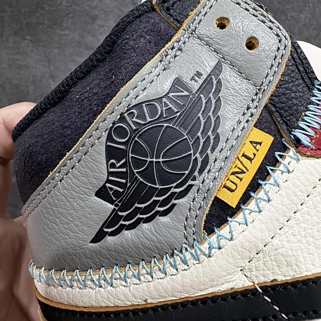 图片[2]-【DG纯原版】Union X Air Jordan 1 Retro High NRGn限量联名 黑白红拼接 实拍首发官方货号：HV8563 6001229nn莞产大厂出品 市场第一梯队出货n唯一可媲美原版 全鞋电脑针车 精确间距匹配国内顶级头层皮料订染 用料绝不含糊飞翼3D高频深度立体 全方位比对原鞋n皮料全程玻璃冲刀 冲裁 清洁度完美工艺方面漏斗收腰 底线拉帮 LOGO立体 小到针眼排布 载片对称 冲孔效果 鞋标规范 鞋垫背胶等等 绝对无敌Size：40 40.5 41 42 42.5 43 44 44.5 45 46 47.5 编码：X10430450-鞋库