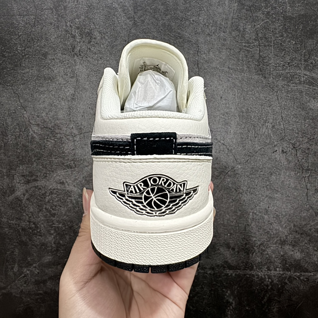 图片[4]-【定制版】Air Jordan 1 Low Supreme联名-双拼黑勾 高端定制 低帮复古篮球鞋 SJ9950-043rn#定制鞋盒 大厂纯原品质出货 超高清洁度 皮料切割干净无任何毛边 细节完美 r 尺码：36 36.5 37.5 38 38.5 39 40 40.5 41 42 42.5 43 44 44.5 45 编码：HXS320340-鞋库