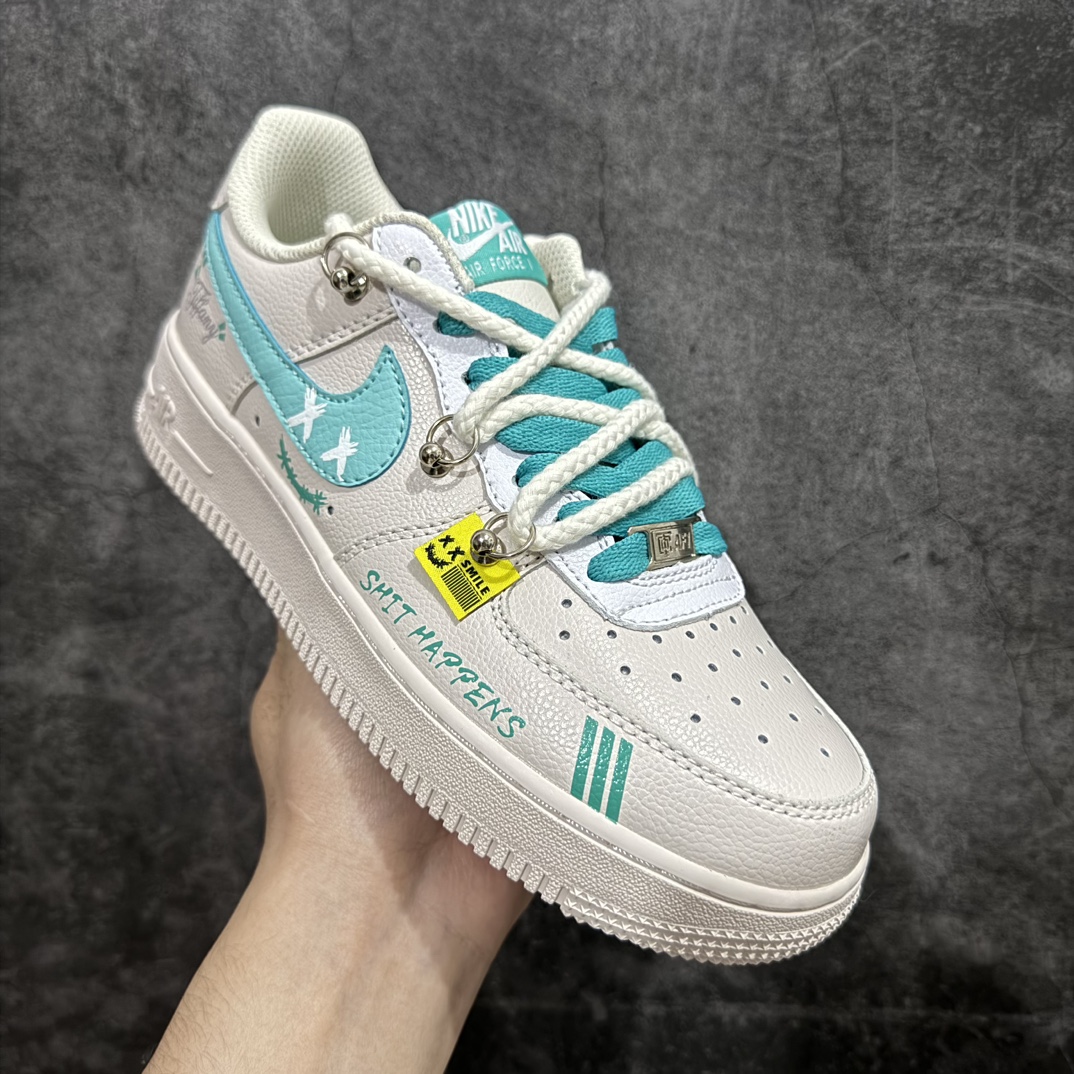 图片[3]-【公司级】Nike Air Force 1 Low 07 米蓝绑带涂鸦 原楦头原纸板 打造纯正低帮空军版型 专注外贸渠道 全掌内置蜂窝气垫  原盒配件 原厂中底钢印、拉帮完美官方货号：DZ1382-112 Size：36 36.5 37.5 38 38.5 39 40 40.5 41 42 42.5 43 44 44.5 45 编码：HXS310320-鞋库