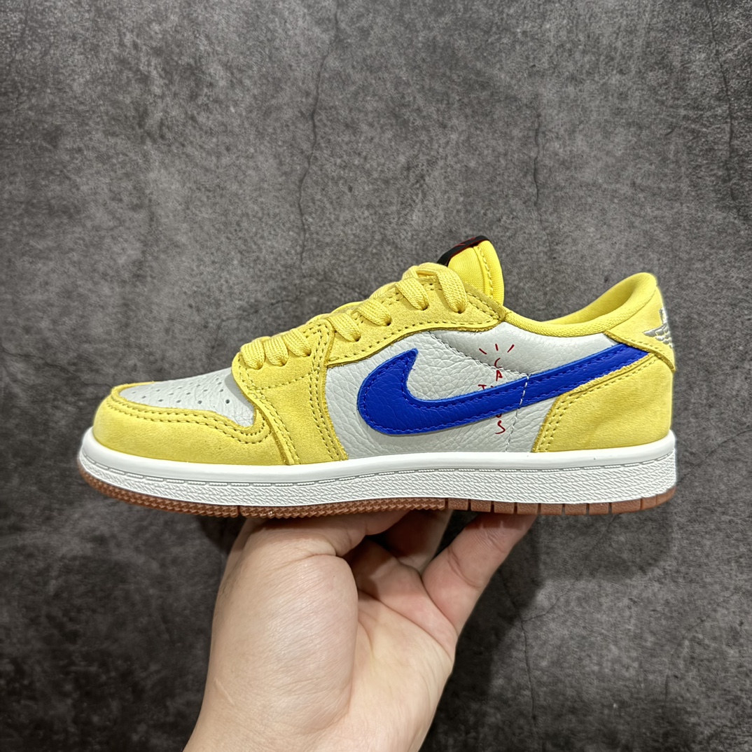 图片[2]-【TK至尊版】Travis Scott x Air Jordan AJ1 Low OG TS联名黄倒钩低帮中童童鞋 DZ5909-700n重新定义童鞋市场 市场第一款原装童鞋 上脚必是全班最靓的仔 原纸板数据开发 原厂配置 市面唯一原装批次区别市面 原厂大底磨具真实半码 同步原厂十三个尺码段 原厂Prime Asia：贝利进口皮料加持 原盒原配 原厂拉帮工艺 针距密度一致 后跟弧度收口自然不对折 极致一眼正品既视感 进口电脑针车工艺 鞋面清洁度最高QC检验标准 控制溢胶 广东原厂电绣工艺 鞋标鞋盒 防尘纸 均采36购来自原厂  尺码：27.5 28 28.5 29.5 30 31 31.5 32 33 33.5 34 35 编码：ZGM280310-鞋库