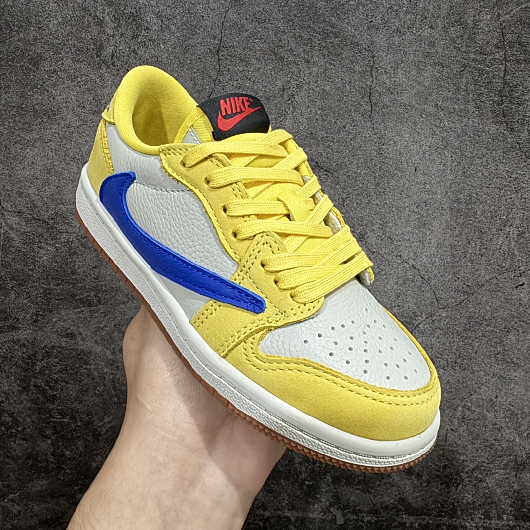 图片[3]-【TK至尊版】Travis Scott x Air Jordan AJ1 Low OG TS联名黄倒钩低帮中童童鞋 DZ5909-700n重新定义童鞋市场 市场第一款原装童鞋 上脚必是全班最靓的仔 原纸板数据开发 原厂配置 市面唯一原装批次区别市面 原厂大底磨具真实半码 同步原厂十三个尺码段 原厂Prime Asia：贝利进口皮料加持 原盒原配 原厂拉帮工艺 针距密度一致 后跟弧度收口自然不对折 极致一眼正品既视感 进口电脑针车工艺 鞋面清洁度最高QC检验标准 控制溢胶 广东原厂电绣工艺 鞋标鞋盒 防尘纸 均采36购来自原厂  尺码：27.5 28 28.5 29.5 30 31 31.5 32 33 33.5 34 35 编码：ZGM280310-鞋库