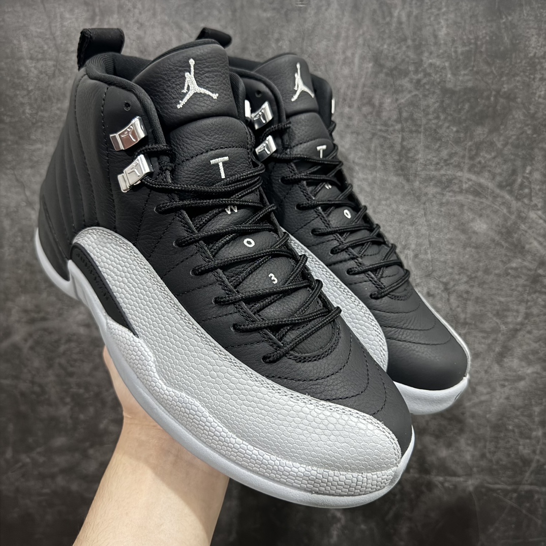 【TK至尊版】Air Jordan AJ12 Retro 潮流 中帮 复古篮球鞋 狼灰黑CT8013-010nn一比一原厂皮 最正确的版型鞋盒 鞋盒标 芯片 更多12代的配色陆续出齐真真的做到市场12代天花板 国外强烈推荐版本外贸混卖专供品质国内专业外贸AJ大厂出品原厂楦头纸板 原厂皮料打造 原厂真碳板 内置气垫  尺码：40 40.5 41 42 42.5 43 44 44.5 45 46 47.5 编码：ZG480520-莆田鞋批发中心