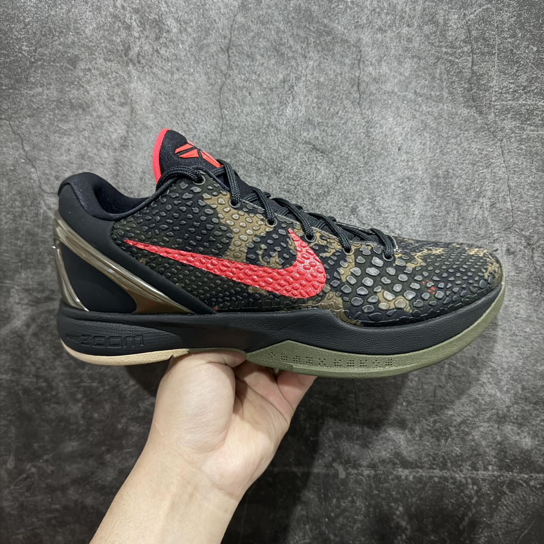 【纯原M版】NK Kobe  VI 科比6科比六 实战篮球鞋 \”Italian Camo” 黑红nn这种品质和价格 简直毫无人性n完全碾压灭世 S2等一众代号版本nn高端零售 外贸专供品质 原鞋原数据纸板开发 实战配置直接拉满原档数据3D打印 鞋面细节匹配原版全身鞋材卡料色独家定制 真实底模最大48.5n三天1色 陆续出货 M#版 全系列篮球鞋支持一个月实战（断底 开胶等问题）无条件包换 ！ 拿质量说话。 天花板的品质 理智的价格 拒绝炒作中间商。欢迎对比450-550所有货n 尺码：40 40.5 41 42 42.5 43 44 44.5 45 46 47.5 48.5   编码：GQ350380-莆田鞋批发中心