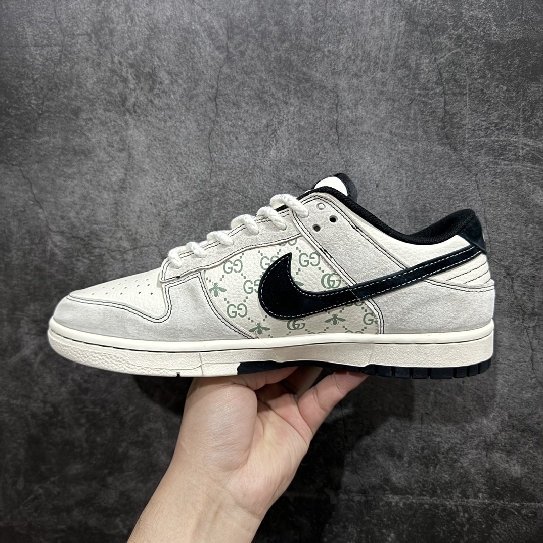 图片[2]-【定制版】Nk SB Dunk Low 古驰联名-小蜜蜂系列灰黑勾 周年高端定制 低帮休闲板鞋 MM1089-029n#定制鞋盒 大厂纯原品质出货 超高清洁度 皮料切割干净无任何毛边 细节完美  尺码：36 36.5 37.5 38 38.5 39 40 40.5 41 42 42.5 43 44 44.5 45  编码：HXS320340-莆田鞋批发中心