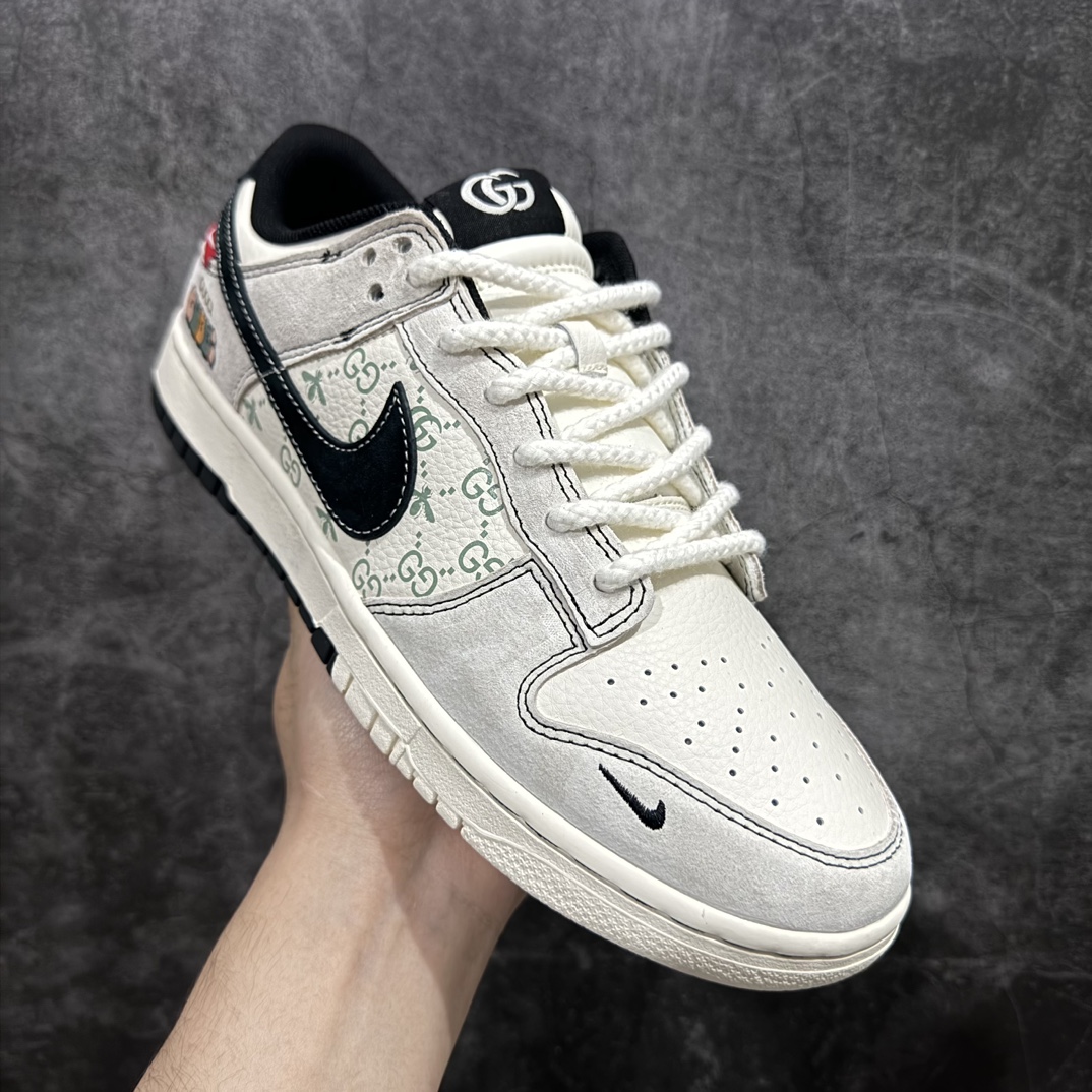 图片[3]-【定制版】Nk SB Dunk Low 古驰联名-小蜜蜂系列灰黑勾 周年高端定制 低帮休闲板鞋 MM1089-029n#定制鞋盒 大厂纯原品质出货 超高清洁度 皮料切割干净无任何毛边 细节完美  尺码：36 36.5 37.5 38 38.5 39 40 40.5 41 42 42.5 43 44 44.5 45  编码：HXS320340-莆田鞋批发中心