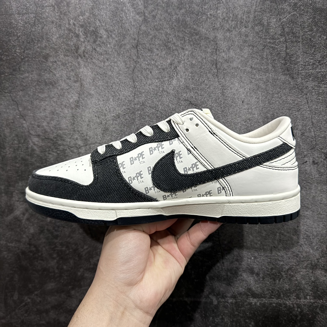 图片[2]-【定制版】Nk SB Dunk Low Bape猿人头联名-满天星黑白周年高端定制 低帮休闲板鞋n#高端定制鞋盒 原装头层材料 独家版型蒸餾加工n大厂纯原品质出货 超高清洁度 皮料切割干净无任何毛边 细节完美 原厂OrthoLite（欧索莱）缓冲环保去味海绵鞋垫‼️ 货号：QF1568-143 尺码：36 36.5 37.5 38 38.5 39 40 40.5 41 42 42.5 43 44 44.5 45 编码：QH280300-莆田鞋批发中心