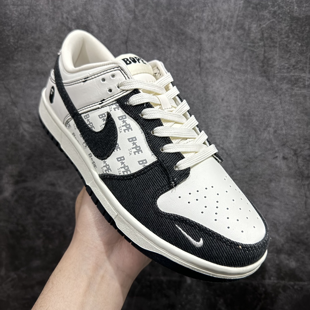 图片[3]-【定制版】Nk SB Dunk Low Bape猿人头联名-满天星黑白周年高端定制 低帮休闲板鞋n#高端定制鞋盒 原装头层材料 独家版型蒸餾加工n大厂纯原品质出货 超高清洁度 皮料切割干净无任何毛边 细节完美 原厂OrthoLite（欧索莱）缓冲环保去味海绵鞋垫‼️ 货号：QF1568-143 尺码：36 36.5 37.5 38 38.5 39 40 40.5 41 42 42.5 43 44 44.5 45 编码：QH280300-莆田鞋批发中心