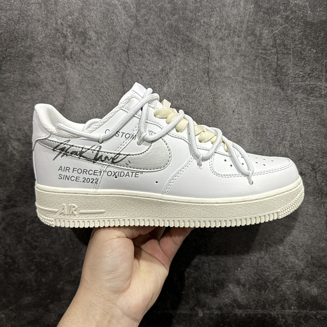 【公司级】Nk Air Force 1\’07 Low 银勾off风 空军一号绑带低帮休闲板鞋 ZH0316-049rn#定制皮料 原厂3D打印 定制鞋盒 原楦原纸板 纯正空军版型 内置全掌气垫r 尺码：36 36.5 37.5 38 38.5 39 40 40.5 41 42 42.5 43 44 44.5 45  编码：HXS310320-莆田鞋批发中心