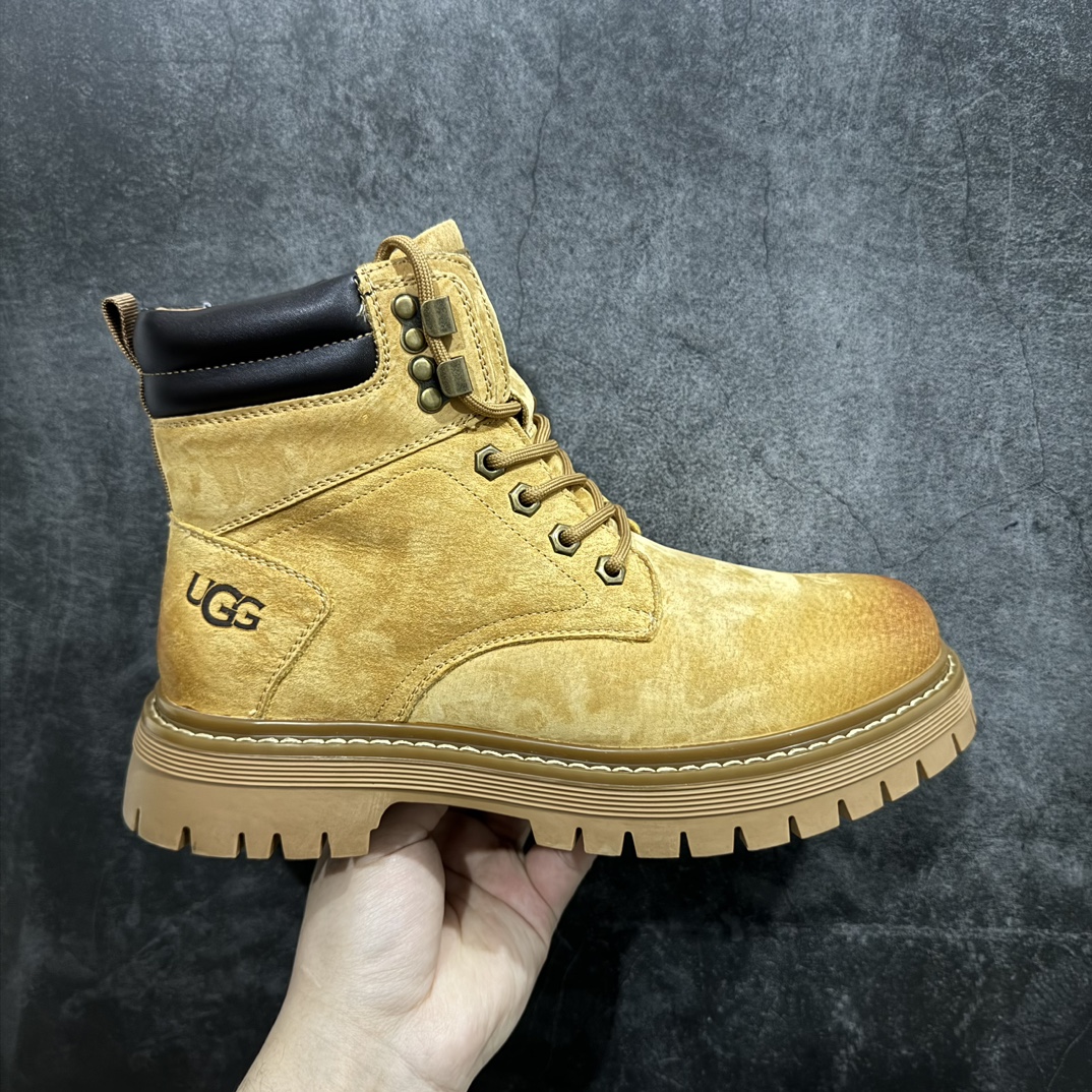 【公司级】UGG 2024秋冬新品（毛绒一体内里🔥保暖锁热）秋冬必备 户外中帮休闲马丁靴雪地靴系列 广东大厂品质 24ss秋冬新款 时尚潮流搭配 面料釆用意大利进口磨砂牛皮 全鞋真牛皮材料 大底到五金都是代工厂原材料制作 好货不杀猪  首单质量严格把控 全套官网统一包装 今年冬季防寒户外专用产品 日常随意搭配 型男必备‼美国轻奢品牌【UGG】Tasman Weather Hybrid 塔斯曼混合系列中帮轻量休闲马丁靴“ 尺码：38-44（比运动鞋大一码） 编码：TL350370-莆田鞋批发中心