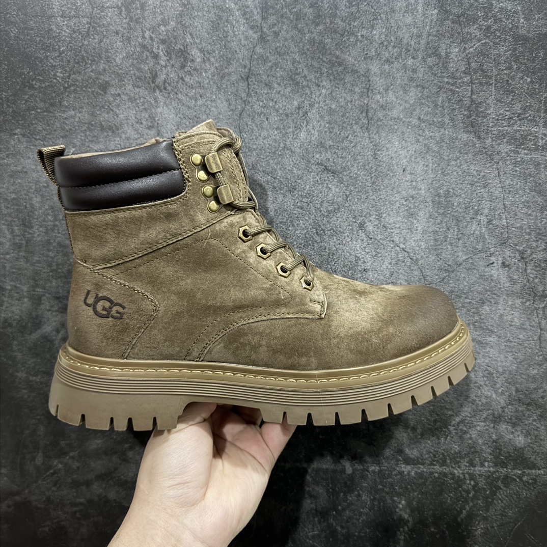 【公司级】UGG 2024秋冬新品（毛绒一体内里🔥保暖锁热）秋冬必备 户外中帮休闲马丁靴雪地靴系列 广东大厂品质 24ss秋冬新款 时尚潮流搭配 面料釆用意大利进口磨砂牛皮 全鞋真牛皮材料 大底到五金都是代工厂原材料制作 好货不杀猪  首单质量严格把控 全套官网统一包装 今年冬季防寒户外专用产品 日常随意搭配 型男必备‼美国轻奢品牌【UGG】Tasman Weather Hybrid 塔斯曼混合系列中帮轻量休闲马丁靴“ 尺码：38-44（比运动鞋大一码） 编码：TL350370-莆田鞋批发中心