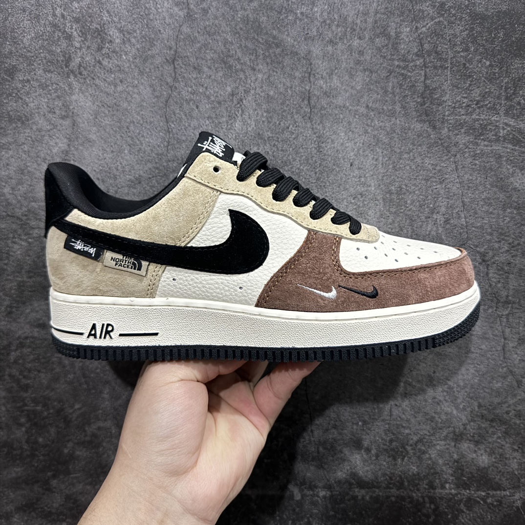 【公司级】Nk Air Force 1\’07 Low 北面斯图西联名-黑棕咖 空军一号低帮休闲板鞋 KK1988-018rn#原楦头原纸板 原装鞋盒 定制五金配件 内置全掌气垫 原厂鞋底 r 尺码：36 36.5 37.5 38 38.5 39 40 40.5 41 42 42.5 43 44 44.5 45  编码：LF310320-莆田鞋批发中心