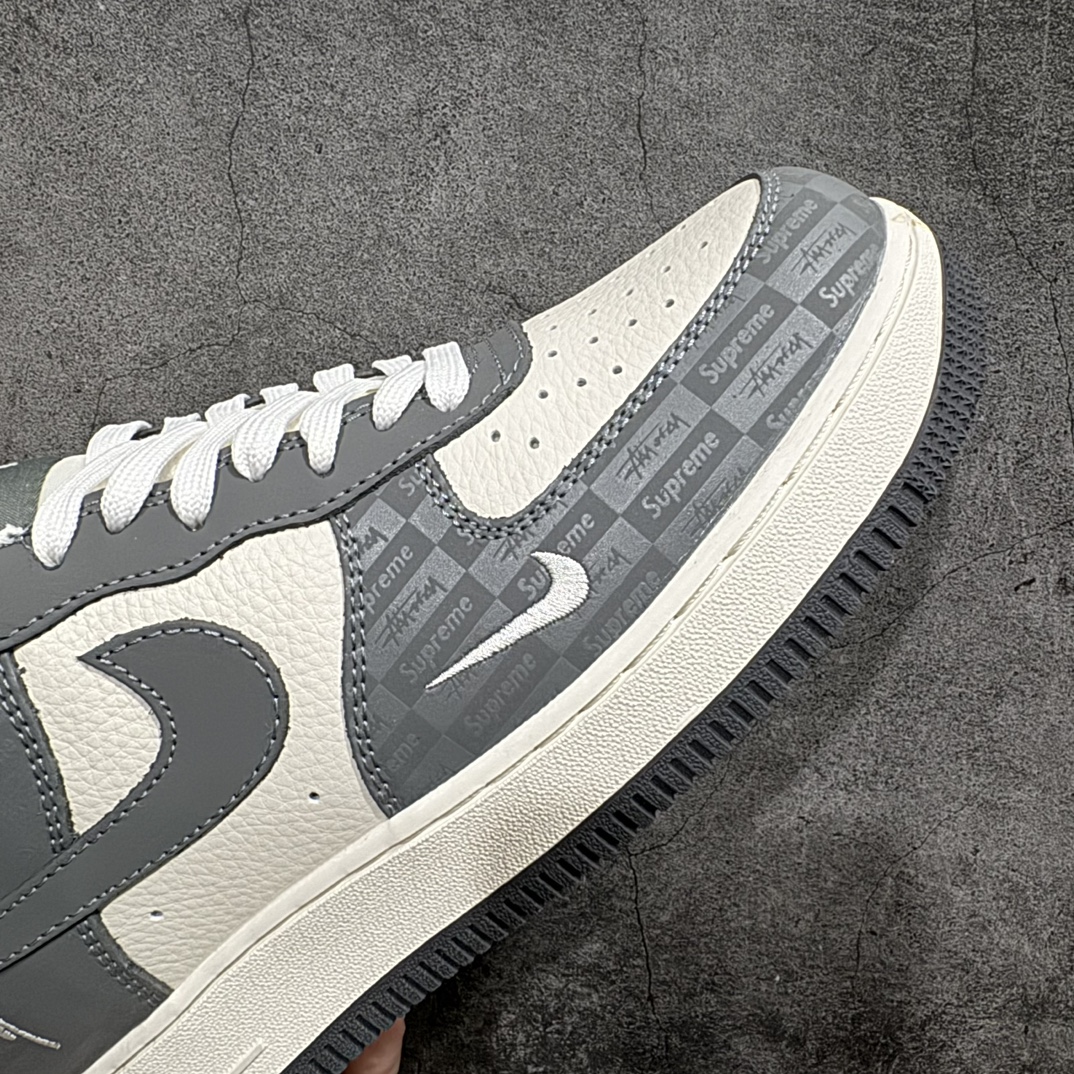 图片[6]-【定制版】海外限量发售NIke Air Force 1 \’07 Low “斯图西联名–米白灰暗影”空军一号 低帮 运动鞋 休闲鞋 折边针车 工艺难度大 原楦头原纸板 原装鞋盒 定制五金配件 内置全掌气垫 原厂鞋底货号： DF0188-008 Size：36 36.5 37.5 38 38.5 39 40 40.5 41 42 42.5 43 44 44.5 45 编码：HXS310320-莆田鞋批发中心