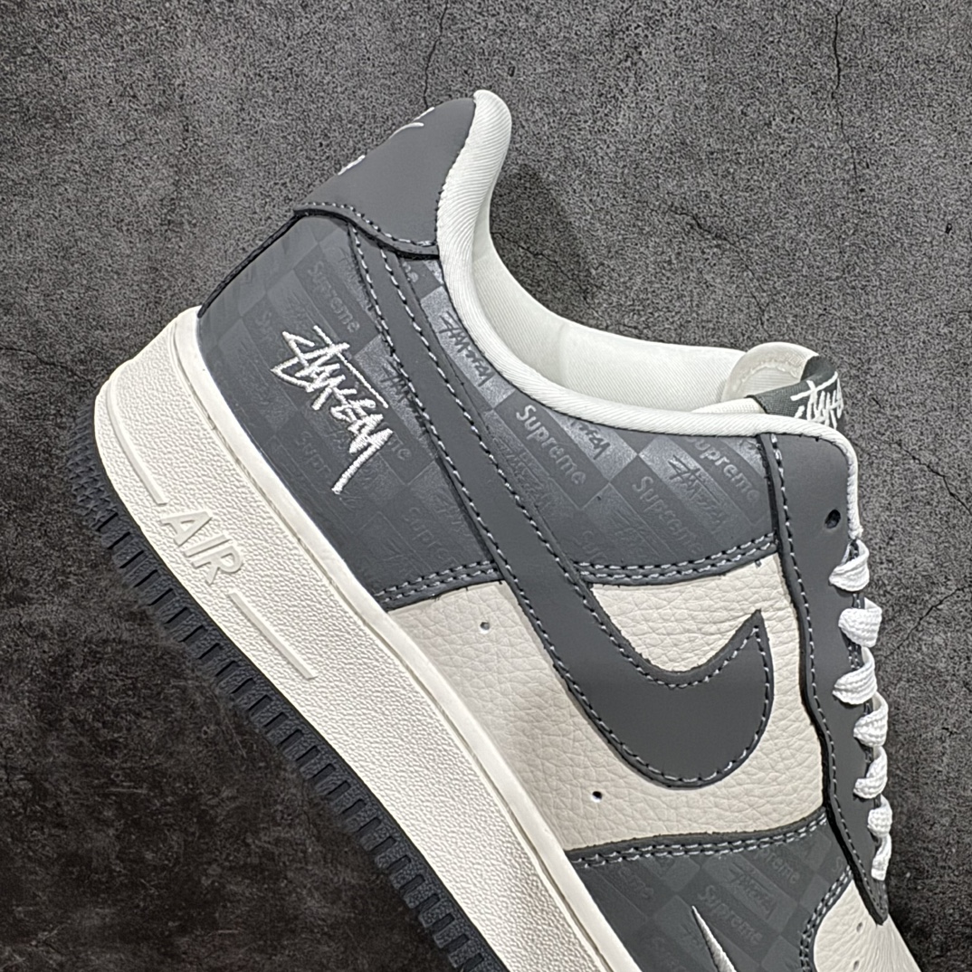 图片[7]-【定制版】海外限量发售NIke Air Force 1 \’07 Low “斯图西联名–米白灰暗影”空军一号 低帮 运动鞋 休闲鞋 折边针车 工艺难度大 原楦头原纸板 原装鞋盒 定制五金配件 内置全掌气垫 原厂鞋底货号： DF0188-008 Size：36 36.5 37.5 38 38.5 39 40 40.5 41 42 42.5 43 44 44.5 45 编码：HXS310320-莆田鞋批发中心