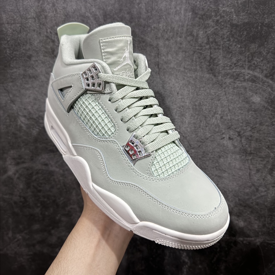 图片[3]-【原厂版本】Air Jordan AJ4 \”Seafoam\” 薄荷绿 HV0823-003 全新升级改良 原鞋原楦原纸板同源开发 完美呈现乔4的版型 内侧正确双色网格 还原细节 原厂皮料 正确气垫颜色 正确网格工艺 正确拉帮工艺 全鞋原装材料制作 原档案原模具打造 支持全方位与正品对比  尺码：36 36.5 37.5 38 38.5 39 40 40.5 41 42 42.5 43 44 44.5 45 46 47.5 编码：X10390420-莆田鞋批发中心