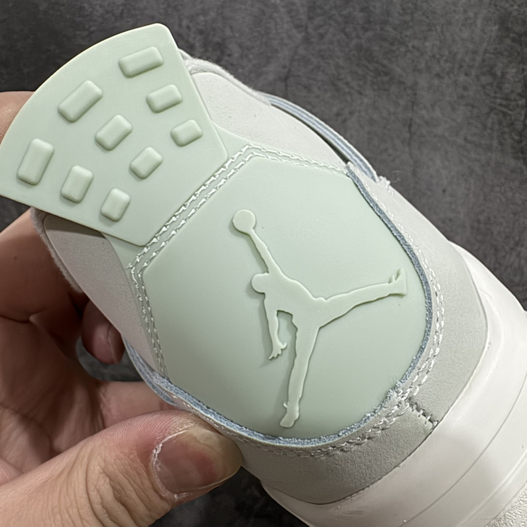 图片[2]-【原厂版本】Air Jordan AJ4 \”Seafoam\” 薄荷绿 HV0823-003 全新升级改良 原鞋原楦原纸板同源开发 完美呈现乔4的版型 内侧正确双色网格 还原细节 原厂皮料 正确气垫颜色 正确网格工艺 正确拉帮工艺 全鞋原装材料制作 原档案原模具打造 支持全方位与正品对比  尺码：36 36.5 37.5 38 38.5 39 40 40.5 41 42 42.5 43 44 44.5 45 46 47.5 编码：X10390420-莆田鞋批发中心