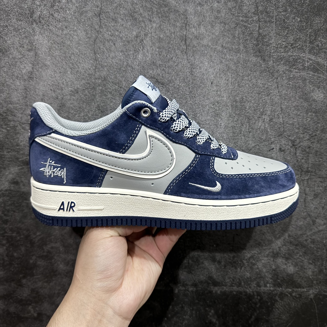 【公司级】Nk Air Force 1\’07 Low 斯图西联名-灰蓝翻毛 空军一号低帮休闲板鞋 SJ6698-007rn原楦头原纸板 原装鞋盒 定制五金配件 内置全掌气垫 原厂鞋底 r 尺码：36 36.5 37.5 38 38.5 39 40 40.5 41 42 42.5 43 44 44.5 45  编码：HXS310320-莆田鞋批发中心