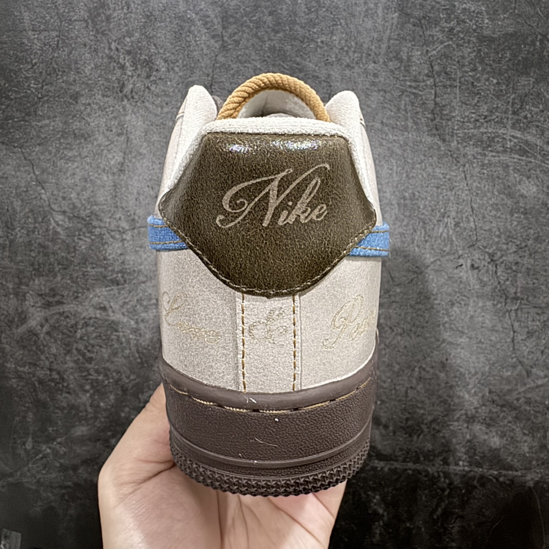 图片[4]-【公司级】Nike Air Force 1 Low 棕白蓝  货号：HQ3458n原厂冲刀皮料切割干净 无任何毛边 清洁度细节完美 做工细节全方位比对原鞋。 142 原楦原纸板 打造纯正空军 专注外贸渠道 全掌内置蜂窝气垫 原盒配件 原厂中底钢印、拉帮完美！全套原楦原模倾力打造完美版型！无解鞋型 原盒原配 超高清洁度 全鞋零毛边皮料切割！ 尺码：36-45（半） 编码：LF250260-莆田鞋批发中心