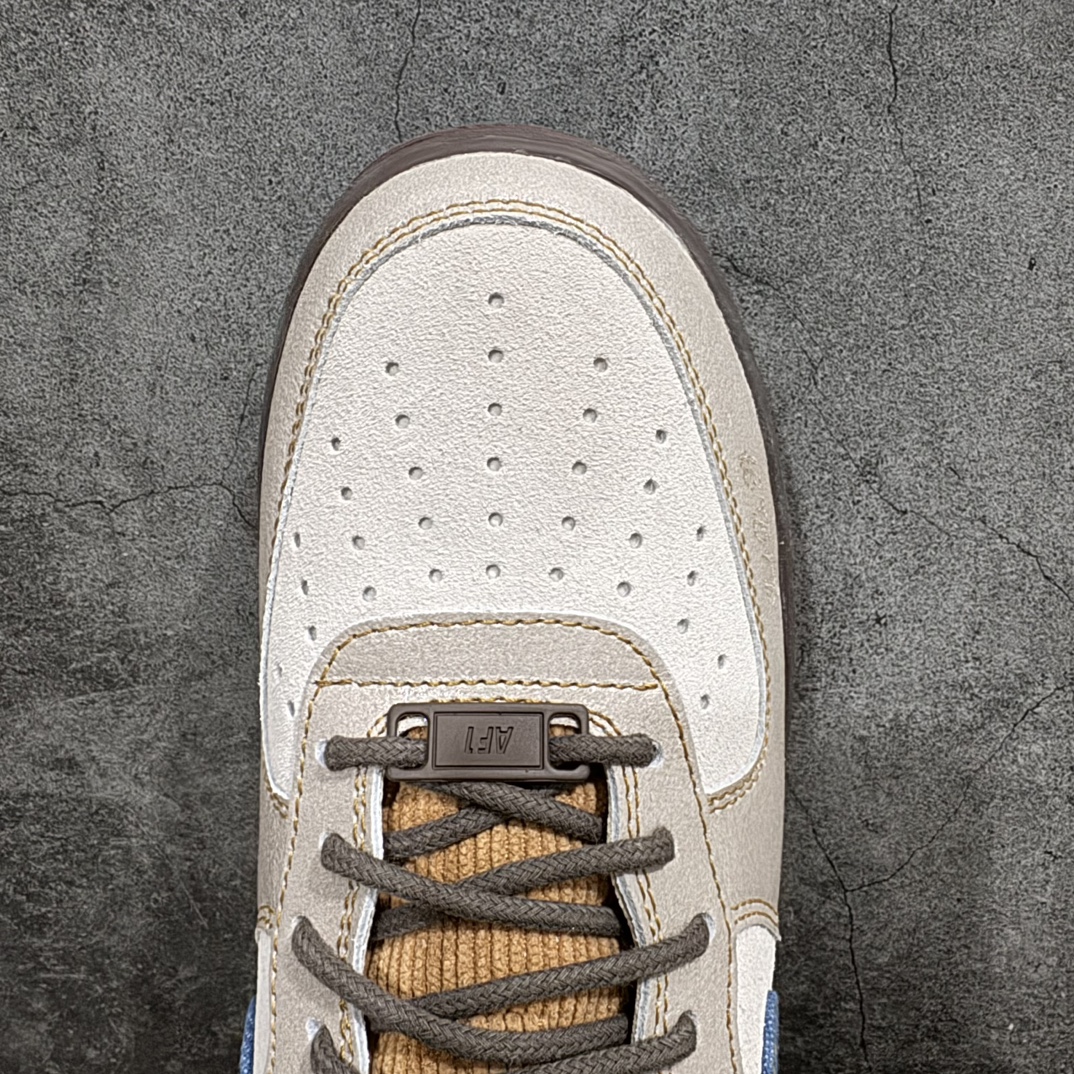 图片[5]-【公司级】Nike Air Force 1 Low 棕白蓝  货号：HQ3458n原厂冲刀皮料切割干净 无任何毛边 清洁度细节完美 做工细节全方位比对原鞋。 142 原楦原纸板 打造纯正空军 专注外贸渠道 全掌内置蜂窝气垫 原盒配件 原厂中底钢印、拉帮完美！全套原楦原模倾力打造完美版型！无解鞋型 原盒原配 超高清洁度 全鞋零毛边皮料切割！ 尺码：36-45（半） 编码：LF250260-莆田鞋批发中心